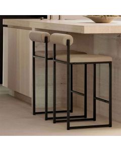 Modern Island Stool with Cylindrical Back Support | Maimo Furniture Cameroon MAM11011202511