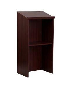 Classic Wooden Podium with Open Shelves – Durable Presentation Stand by Maimo Furniture MAM3010202512