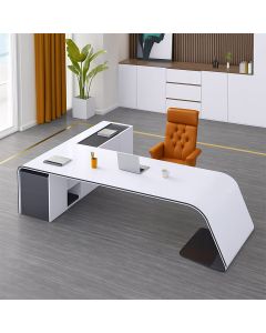 Modern L-Shape Executive Desk – Luxury Office Table with Storage | MAIMO Furniture MAM07112025010