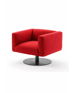 Modern Swivel Accent Chair – Upholstered Lounge Chair with Metal Base by Maimo Furniture-MAM202618229