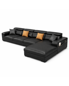 Modern L-Shape Leather Sofa – Luxury Corner Sofa by Maimo Furniture-MAM20261817