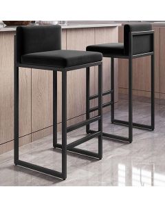 Modern Island Stool with Box-Frame Backrest | Maimo Furniture Cameroon MAM11011202509