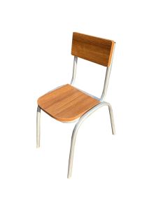 SCH - 1CY - 1 Dismountable School and office Chair made with Metal and HARD WOOD, Very Solid - MAM2023050609