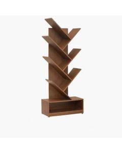 Tree-Inspired Diagonal Book Shelf with Bottom Storage | Maimo Furniture Cameroon-MAM221020258
