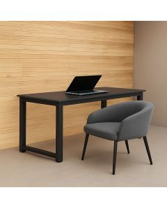 Black Modern Study Desk – Minimalist Durable Desk by Maimo MAM2910202507
