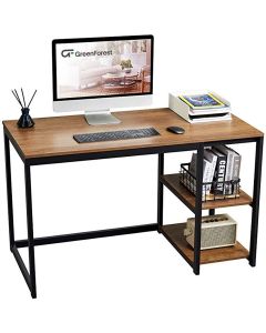 Wooden Study Desk with Side Shelves – Modern Durable Desk by Maimo MAM2910202505