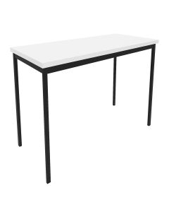 Rectangular Brown Formica Dining Table with Black Metal Legs – Modern Durable Dining by Maimo Furniture-MAM1118202518