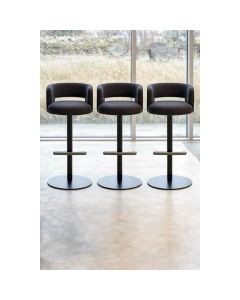Modern Swivel Bar High Chair with Upholstered Seat – Minimalist Bar Stool by Maimo Furniture-MAM202628033