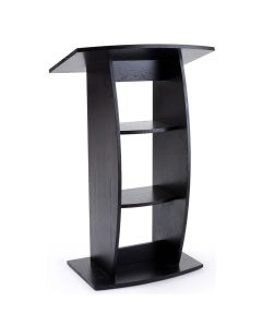 Modern Black Wooden Podium – Elegant Presentation Stand by Maimo Furniture MAM3010202516