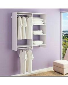 Floating Wardrobe with Shelves – White Formica Wardrobe by Maimo Furniture-MAM1008202522