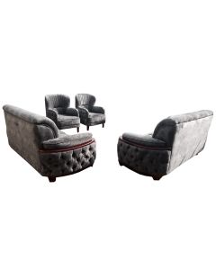 JSP - 8GG - 8 Places - Grey Joseph Velvet Sofa, Very Comfortable - MAM20221101002