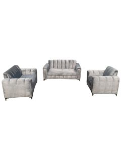 THY - 6GG - 6 Places - Grey Thiery Velvet Sofa, Very Comfortable - MAM20221212001