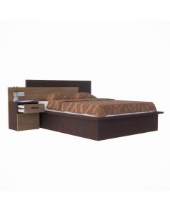 Modern Formica Platform Bed with Integrated Side Drawers | Maimo Furniture Cameroon-MAM093020259