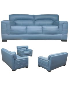 COL - 6SKB - 6 places - Canape Coliins  En Cuir Bleu ciel De Classe Royale, Tres Confortable - MAM202280321