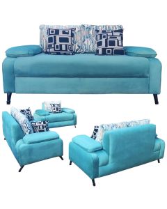 MRN-6TQ - 6 Places -  Turquoise MARINETTE Velvet Sofa  Very Comfortable- MAM202110801
