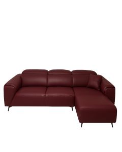 L-Shaped Burgundy Leather Sofa – Premium Modern Sofa by Maimo Furniture MAM2910202525