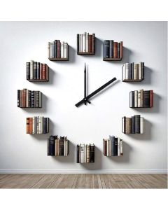 Creative Wall Book Shelf Clock Design | Maimo Furniture Cameroon-MAM221020255