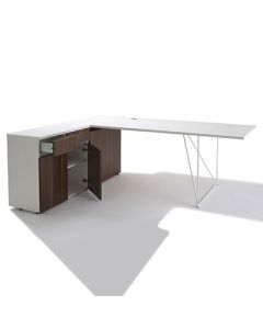 TAB - 1PC - Modern office table executed in wood and metal - MAM02022204