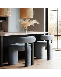 Designer Island Stool with Sculpted Cushioned Form | Maimo Furniture Cameroon MAM11011202507