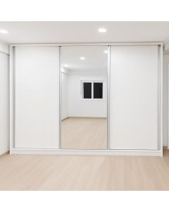 Modern Sliding Wardrobe with Mirror and Formica Finish | Maimo Furniture-MAM100820258