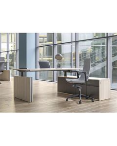 TAB - 1PC - Modern office table executed in wood and metal (Desk only) - MAM02012206