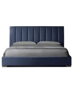 Modern Bed with Vertical Upholstered Headboard Panels | Maimo Furniture Cameroon-MAM0930202536