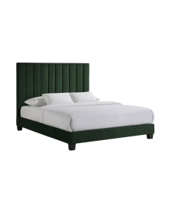 Upholstered Bed with Tall Vertical Channel-Tufted Headboard | Maimo Furniture-MAM0930202544