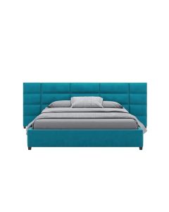 Contemporary Upholstered Bed with Extended Panel Headboard-MAM0930202559