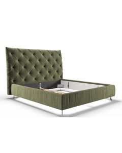 Luxury Tufted Upholstered Bed with Tall Headboard | Maimo Furniture-MAM0930202578