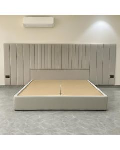 Modern Upholstered Bed with Extended Vertical Panel Headboard | Maimo Furniture Cameroon-MAM0930202534