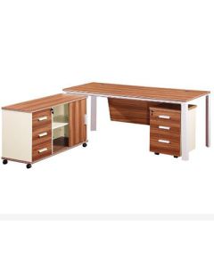 TAB - 2PC - Dismountable office table executed in wood and metal - MAM18102101