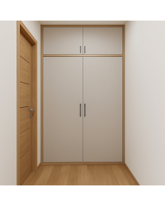 Built-in Formica Wardrobe with Modern Handles – Maimo Furniture-MAM100820257