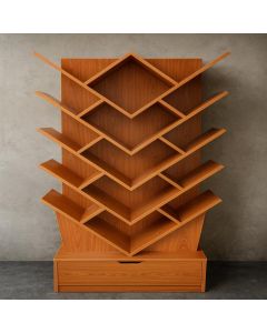 Creative Standing Book Shelve with Diamond-Shaped Compartments | Maimo Furniture Cameroon-MAM2210202522