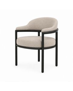 Modern Lounge Dining Chair with Armrest – Upholstered Comfort by MaimoMAM20260433