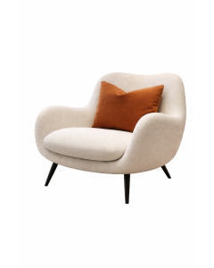 Luxury Bouclé Lounge Chair with Curved Armrests – Modern Accent Chair by Maimo Furniture-MAM060120269