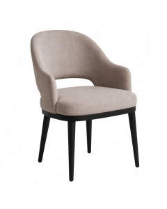 Modern Upholstered Dining Chair with Curved Backrest- MAM2026280547