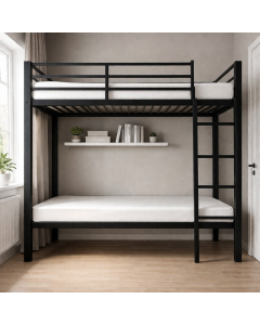 Metal Bunk Bed with Ladder – Modern Space Saving Bed by Maimo Furniture-MAM202618241