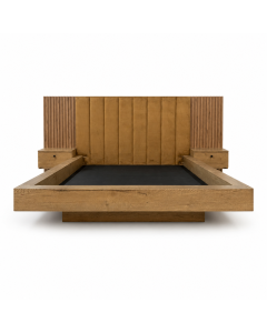 Maimo Modern Floating formica Bed with Upholstered Headboard MAM12052026500