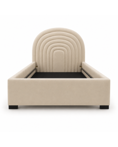 Modern Velvet Arch Bed Design – Luxury Upholstered Bed Cameroon MAM12052026555