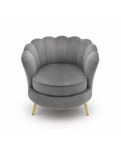 Fauteuil Luxe en Velours – Chaise Moderne Style Coquillage Cameroun MAM12052026553