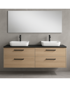 Floating Double Sink Toilet Cabinet with Granite Top Maimo Furniture Cameroon MAM11102025002