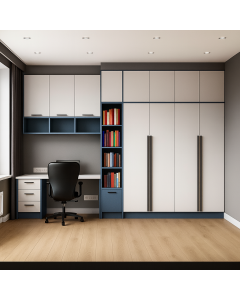 Two-Tone Wardrobe with Desk & Bookshelf  Maimo Furniture MAM151020250026