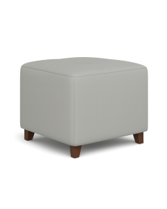 Velvet Square Pouf with Wooden Legs | Modern Ottoman by Maimo Furniture MAM161020250010
