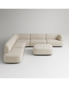 Modern L-Shaped Modular Sofa with Ottoman | Maimo Furniture MAM2110102025001