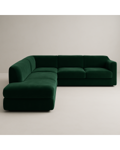 Canapé d’Angle Élégant en Velours Vert Foncé  Maimo Furniture MAM2110102025002