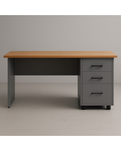 MIAMO Teacher’s Desk with 3 Drawers | Durable Classroom Desk – MAM29102025006