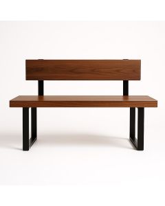 Modern Wooden Church Bench with Metal Frame – Durable Worship Seating by Maimo Furniture MAM0711202502