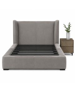 Wingback Upholstered Bed Frame with High Headboard by Maimo Furniture- MAM180620267