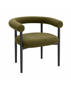 Modern Accent Chair with Curved Upholstered Backrest- MAM2026280548