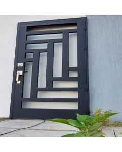 Modern Rectangular Pattern Metal Door | Strong Steel Door | Maimo-MAM1024202508